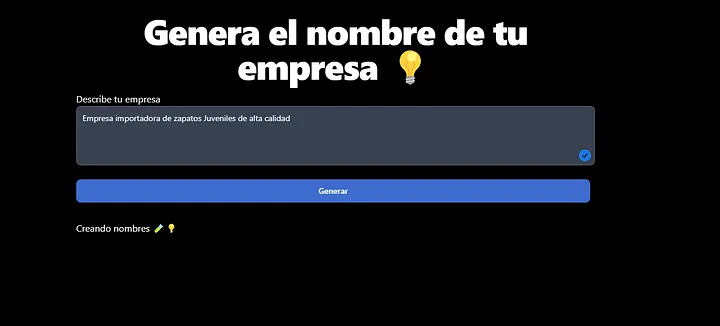 Generador de nombres de empresa